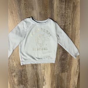 Kids Unicorn Graphic Sweatshirt - Light Blue